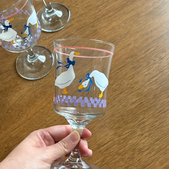 Vintage Libbey Country Geese Water Goblets (set of 4) - Picture 11 of 15
